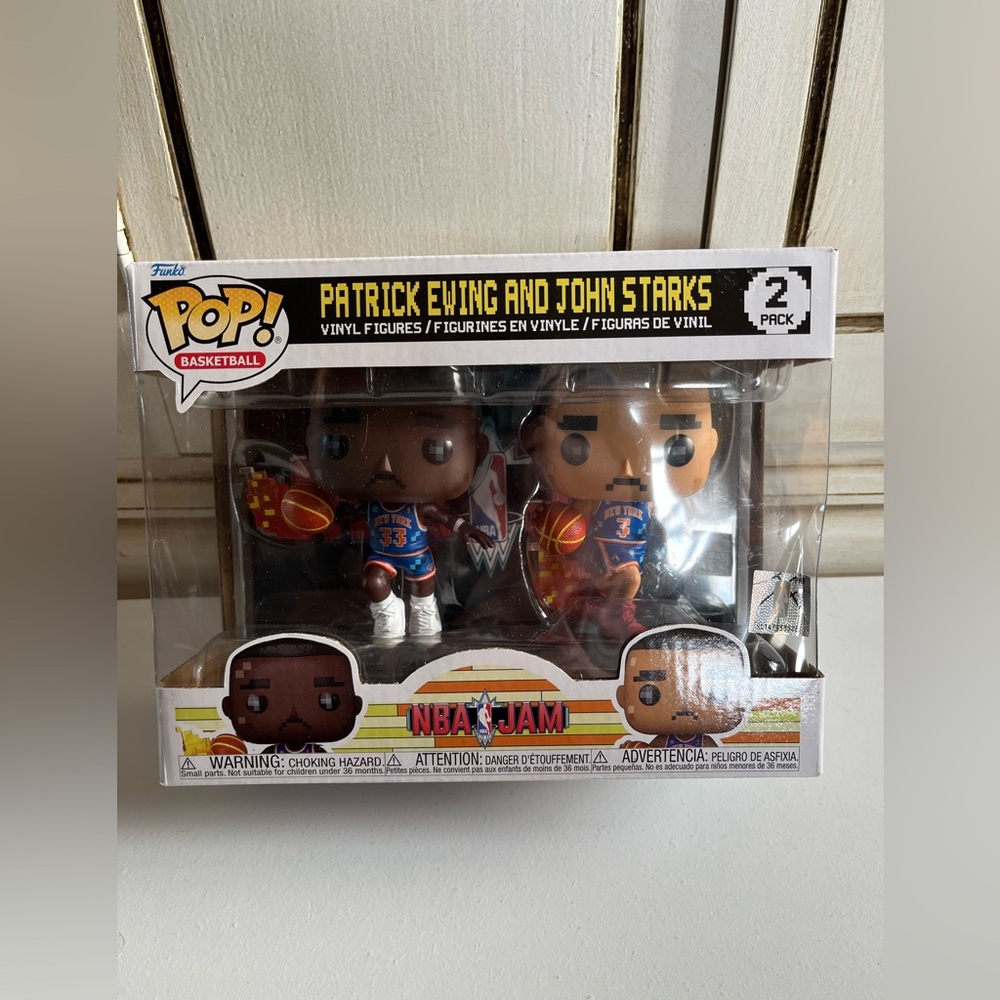 Funko POP!Patrick Ewing & John Starks 2 Pack NBA Jam 8-Bit Knicks basketball